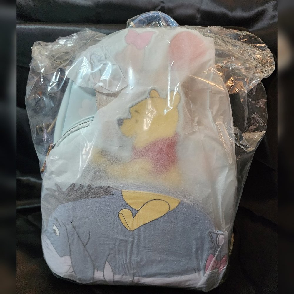 NWT Loungefly Winnie the Pooh 95th Anniversary Triple Pocket Mini Backpack